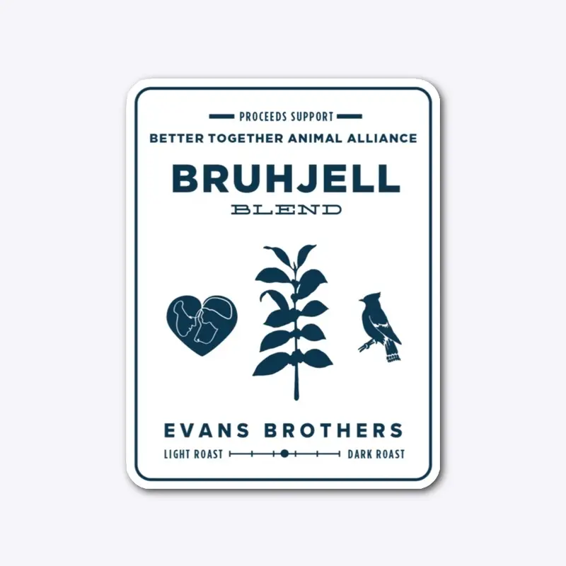 Bruhjell Blend Coffee Label